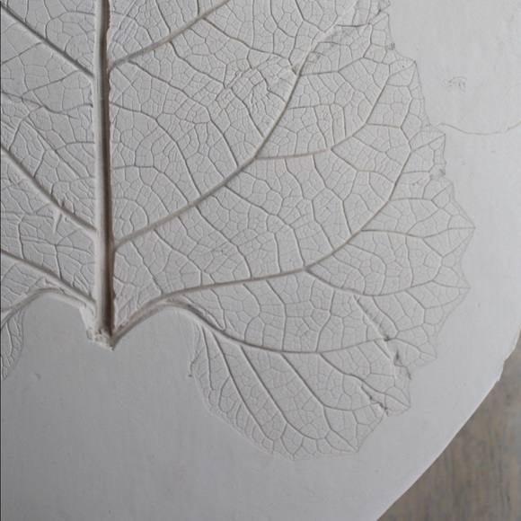Boho ceramic leaf imprint - Picture 2 of 4